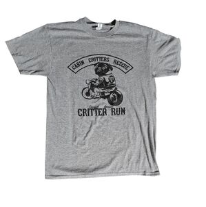 Jerzees Gray Critter Run Men's T-Shirt